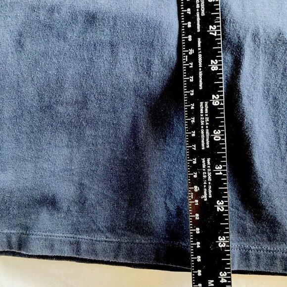 Tommy Hilfiger Womens Y2K T-shirt Racing Stripe Nautical Navy White Red Dress-LG - Picture 13 of 13